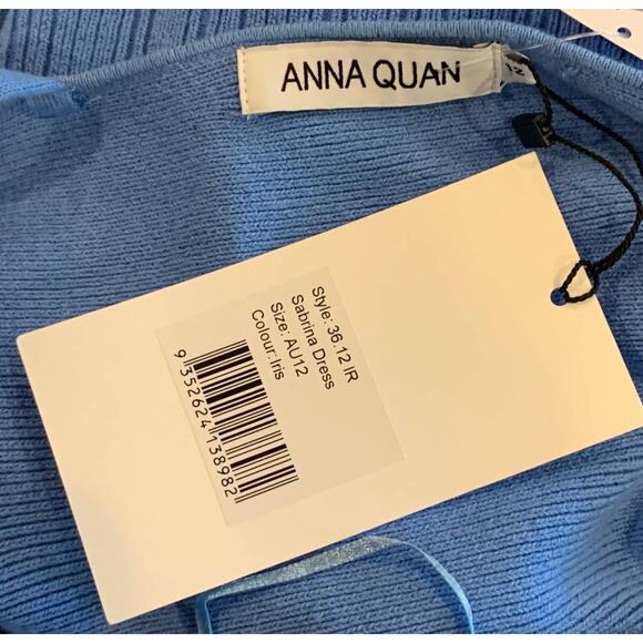 NWT ANNA QUAN Sabrina Cut-Out Rib Knit Midi Dress Size US/8 - Picture 10 of 13